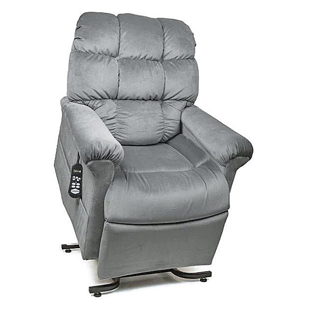 Select Comfort SCZ Lift Chair With Heat And Massage - Porto Sterling Fabric - By Golden Technologies