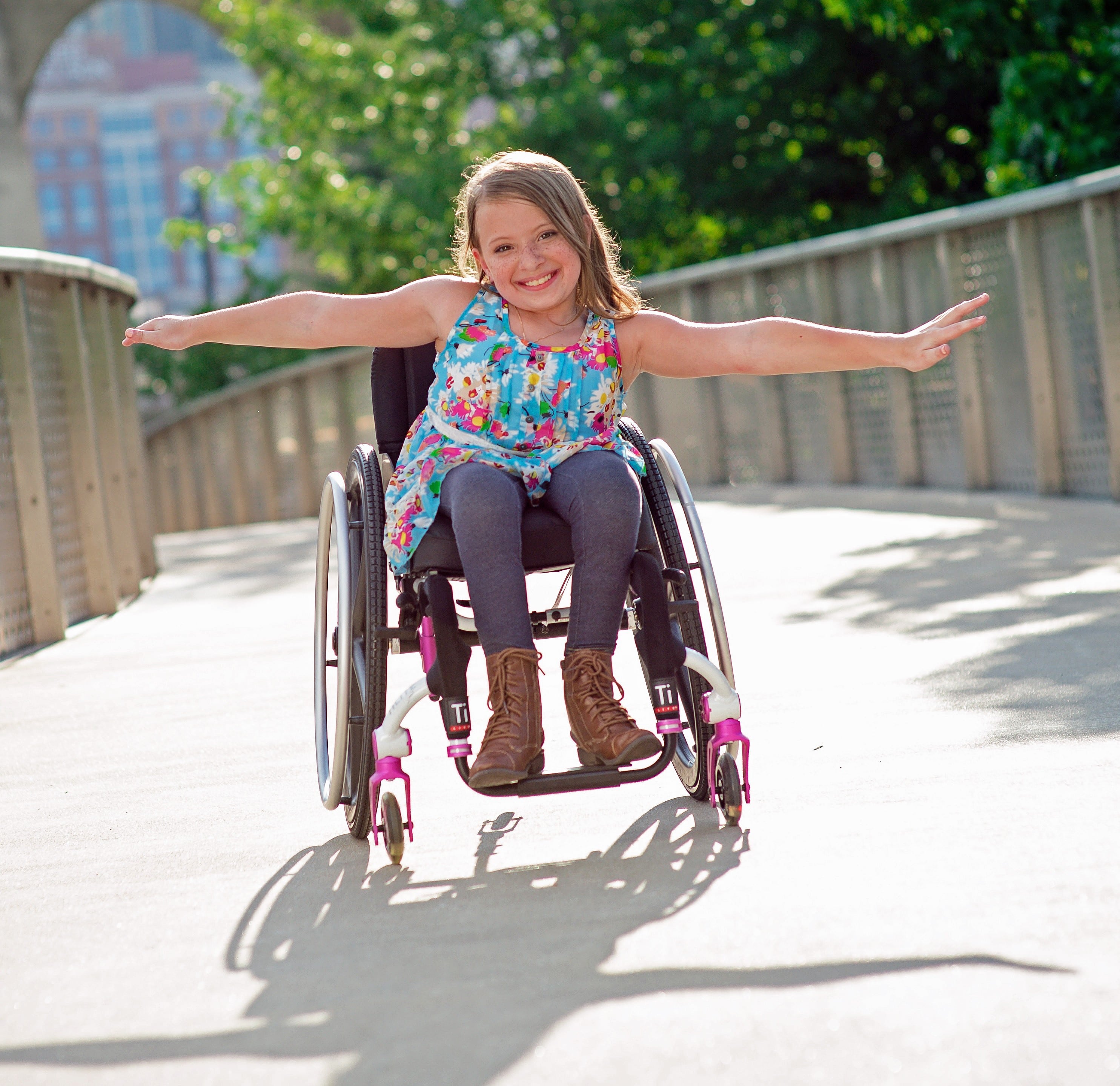 I'm Enjoying My Day! - Pediatric Manual Wheelchairs