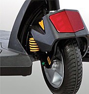 Go-Go LX with CTS Suspension - 3-Wheel Travel Scooter - 2" x 8" Solid Front Tire w/ Comfort-Trac Suspension (CTS)