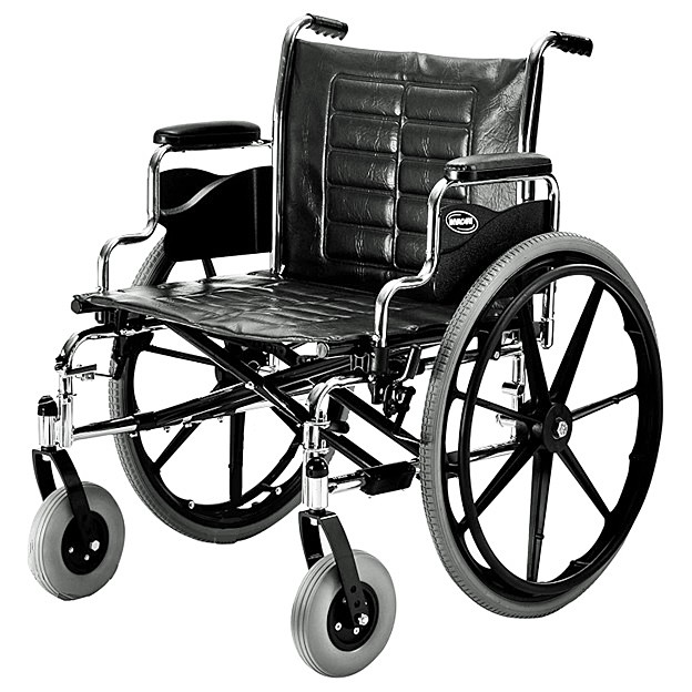 Tracer IV Bariatric Folding Wheelchair w/Desk-Length Arms, 22" Seat, 450 lb. Weight Capacity 