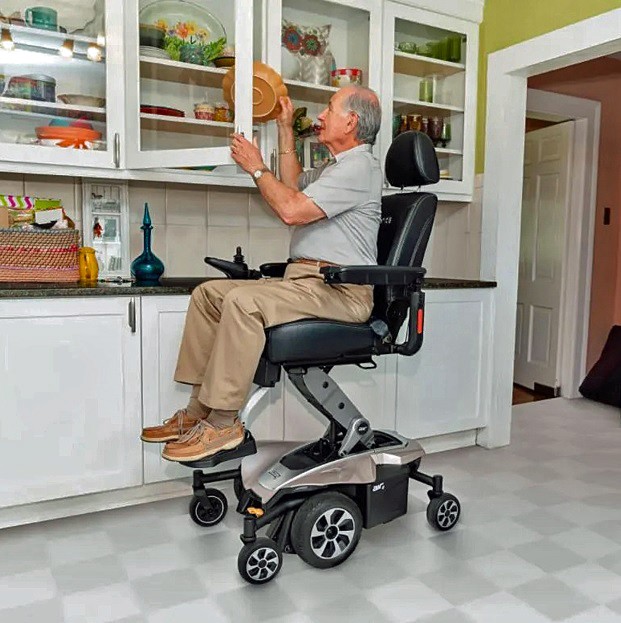 Jazzy Air 2 Extended Range Power Chair - Reach Countertops and Kitchen Cabinets - By Pride Mobility