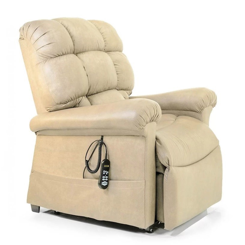 Cloud PR515 Lift Chair With MaxiComfort - With Twilight Tilt Technology - Brisa® Cream Fabric - By Golden Technologies