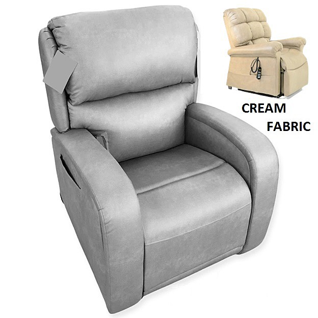 EZ Sleeper PR735 With Maxicomfort Lift Chair - Brisa® Cream Fabric - By Golden Technologies