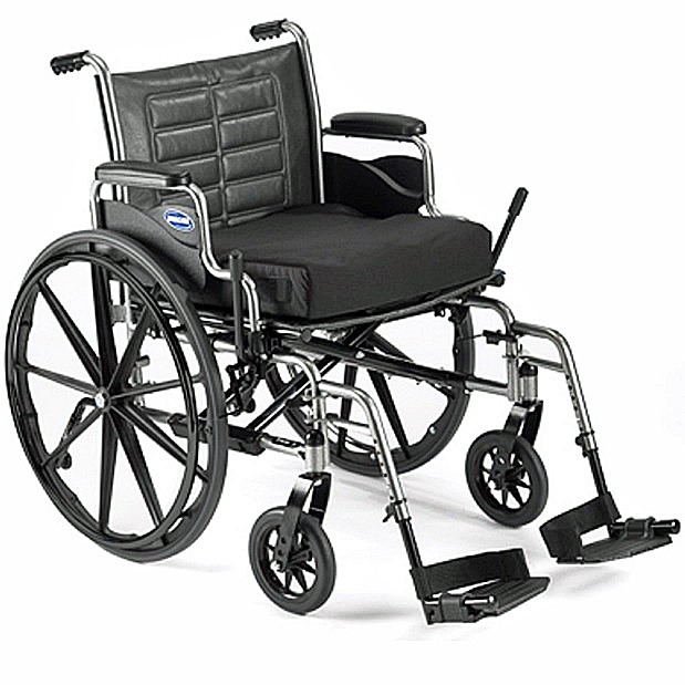 Tracer IV Bariatric Folding Wheelchair w/Desk-Length Arms, 20" Seat Width 20" x 18", 350 lb. Weight Capacity Hemi Footrests with Heel Loops 