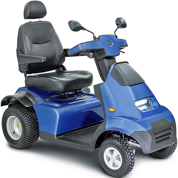 Afiscooter S_S4 Heavy Duty 24" Single Seat 4-Wheel Scooter