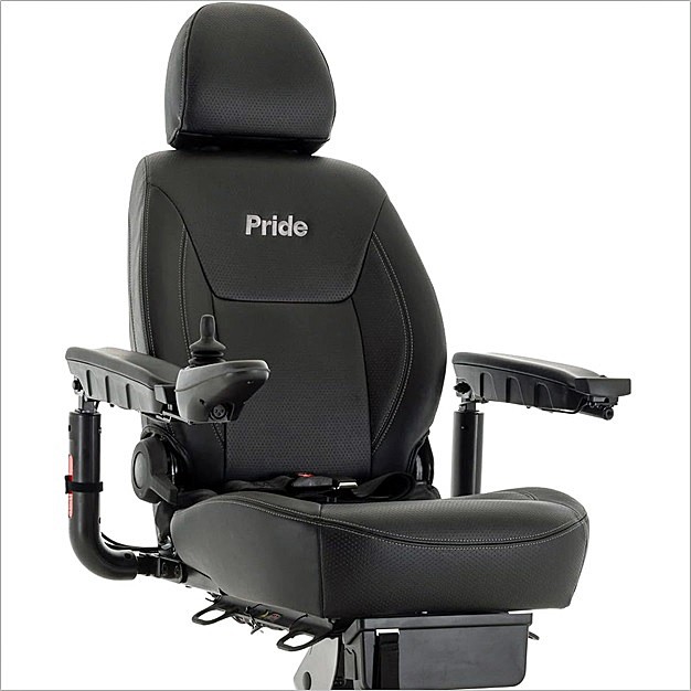 Jazzy Air 2 Extended Range Power Chair - Captain Chair Seat Elevates Up To 12 Inches - By Pride Mobility