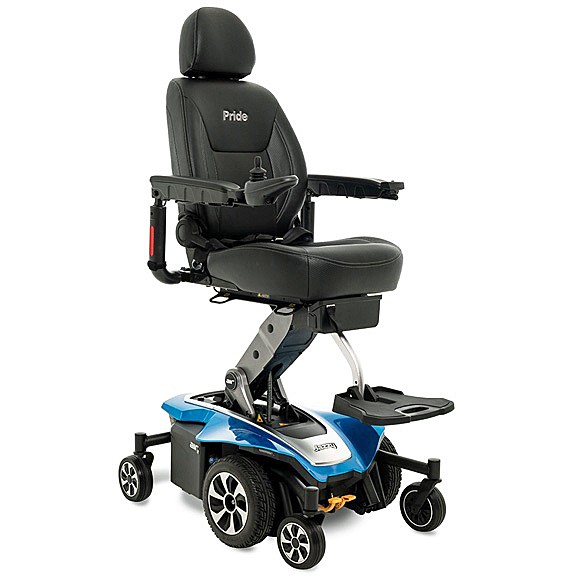 Jazzy Air 2 Extended Range Power Chair - Sapphire Blue Color - By Pride Mobility