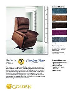 Relaxer PR766 Lift Chair Brochure