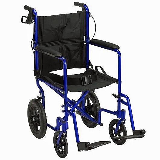 Lightweight Expedition w/12" Rear Wheels Transport Chair 