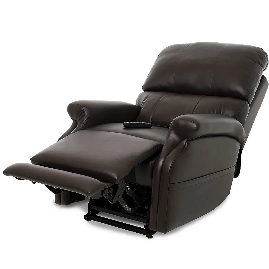 VivaLift! Escape 990i Lift Chair Recliner By Pride Mobility Ultraleather Fudge Fabric 