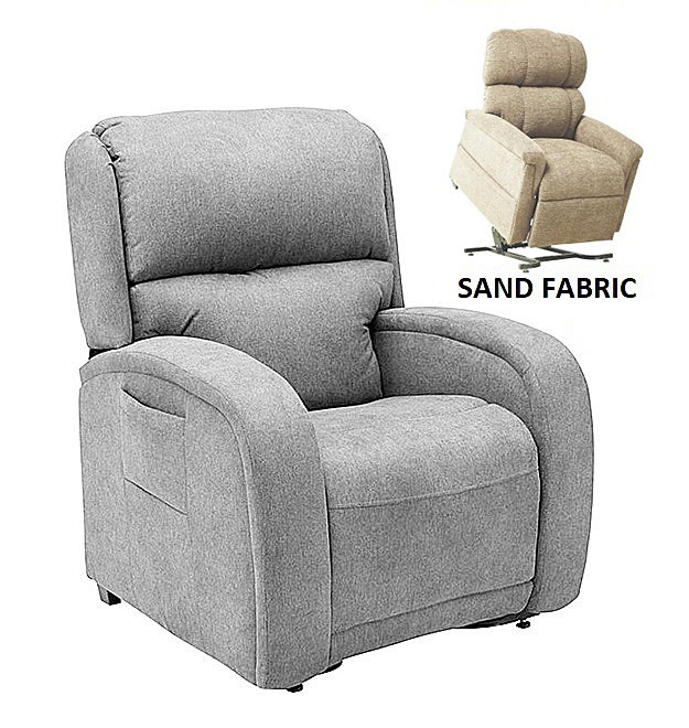 EZ Sleeper PR761 Lift Chair with Twilight Tilt Technology - Luxe Sand Fabric - By Golden Technologies