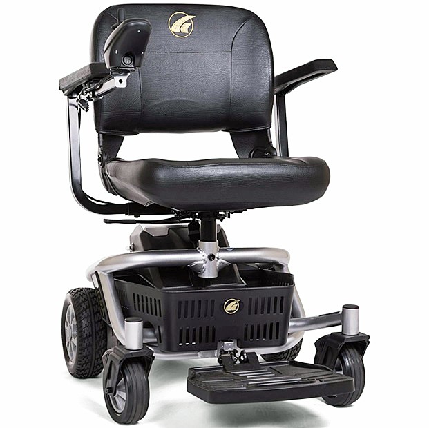 LiteRider Envy Power Chair 20" Stadium Seat - GP162 - Satin Silver