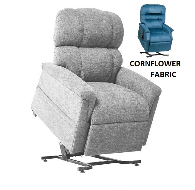 Comforter PR535 Lift Chair with Maxicomfort Positioning - Amadora Cornflower Fabric - By Golden Technologies