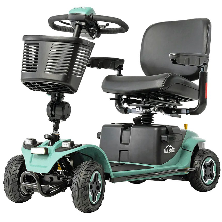 Baja Bandit 4-Wheel Scooter - Sage Color - 14.5 Miles Range