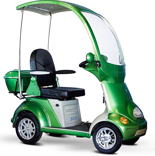 EW-54 Coupe 4-Wheel Recreational Scooter - Green