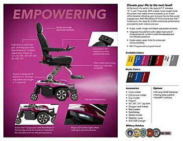 Jazzy Air 2 Power Chair Brochure