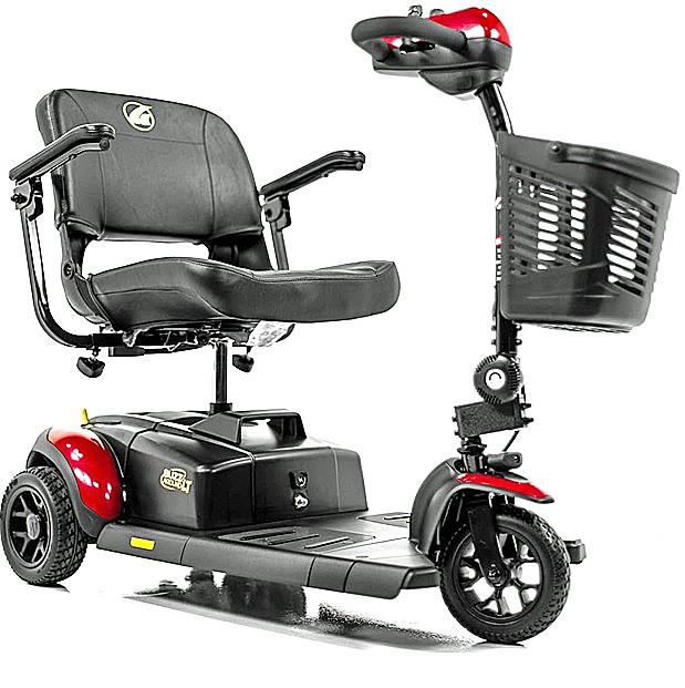 Buzzaround LT 3-Wheel Travel Scooter Color: Red