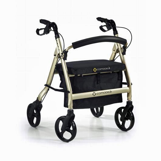 Spazio Walker Luxury Extra-Wide Heavy-Duty Model No. Spazio Rolling Walker By Comodita