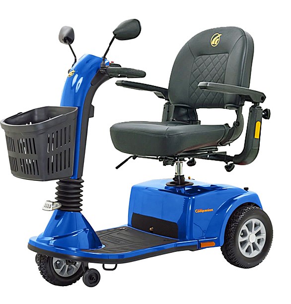 Companion Midsize 3-Wheel Scooter - Azure Blue