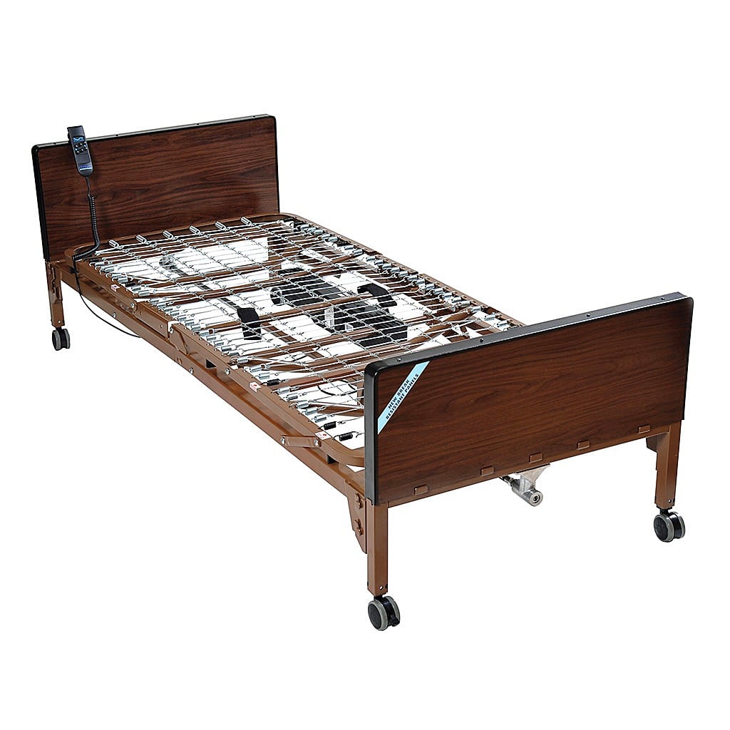 Ultra Light Semi-Electric Bed Frame Model 15030 Semi-Electric Home Care Bed Frame By Drive Medical 