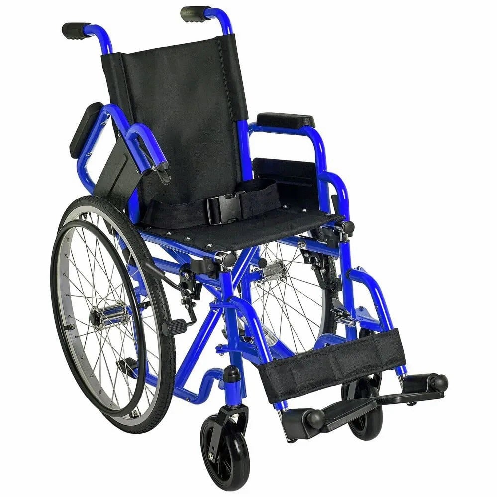 Ziggo Manual Wheelchair ZG1600 16" Seat - Blue Color - By Circle Specialty