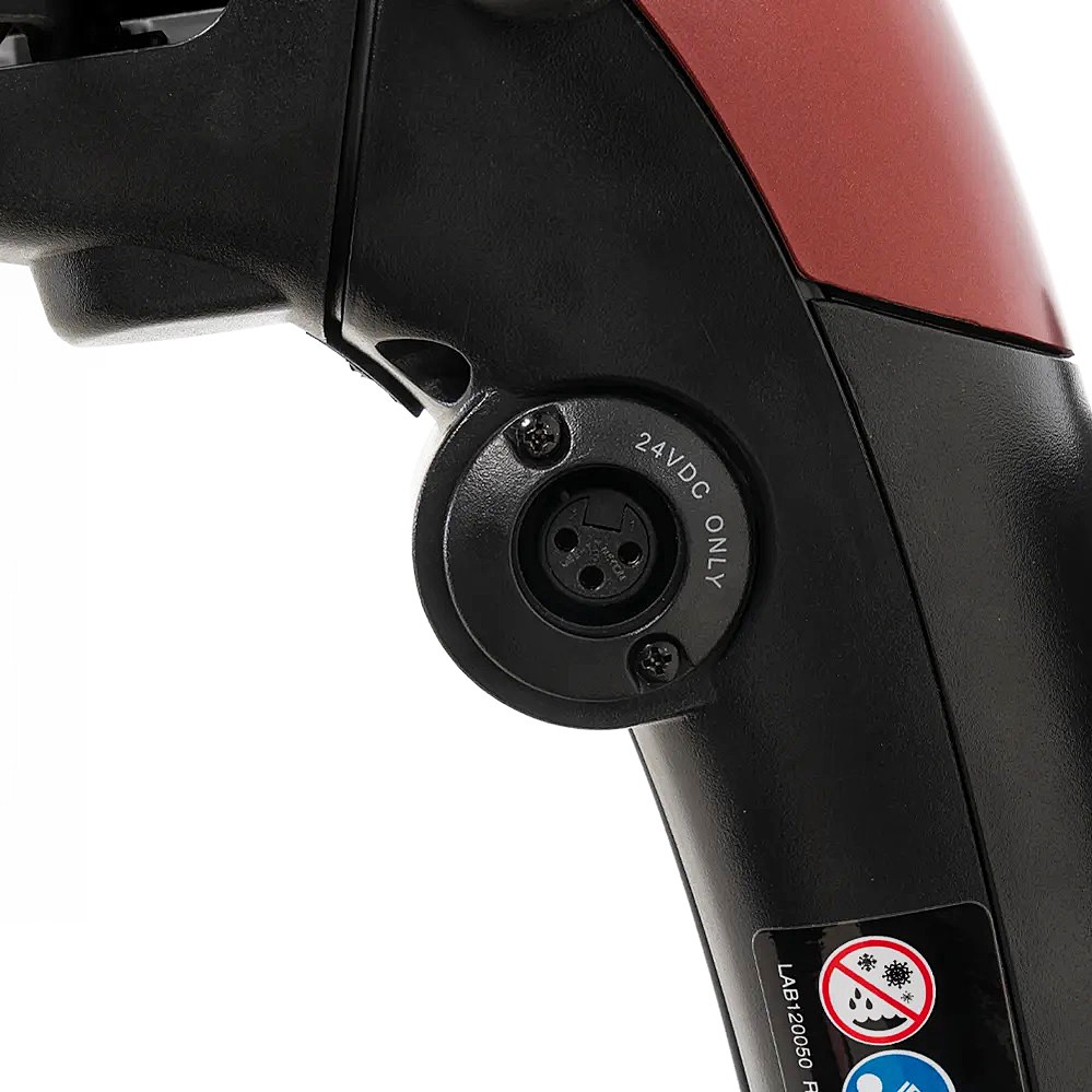 Go-Go Endurance Li 4-Wheel Travel Mobility Scooter - Charging Port on Delta Tiller