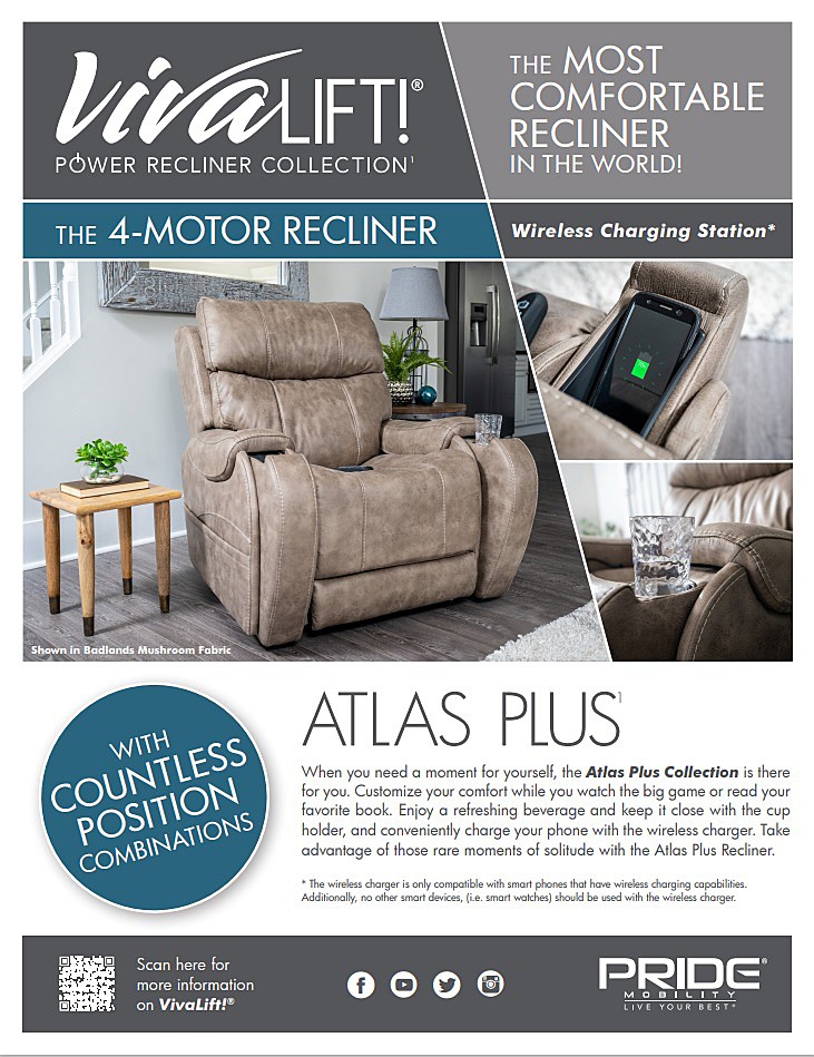 VivaLift! Atlas PLR-2985M Power Recliner Brochure