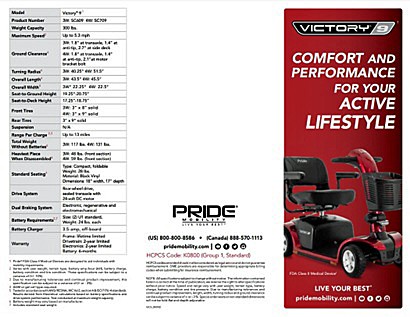 Victory® 9 - 4-Wheel Scooter Brochure