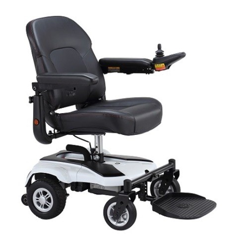 EZ-GO Deluxe Power Chair P321B, perfect transportable power chair for enjoying those outdoor spaces. Overall weight 113 lbs. Disassembles into 3 pieces.