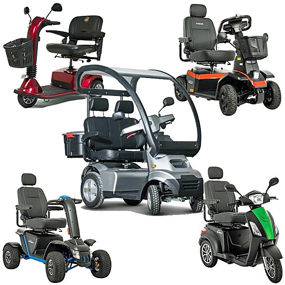 3-Wheel and 4-Wheel Scooters 