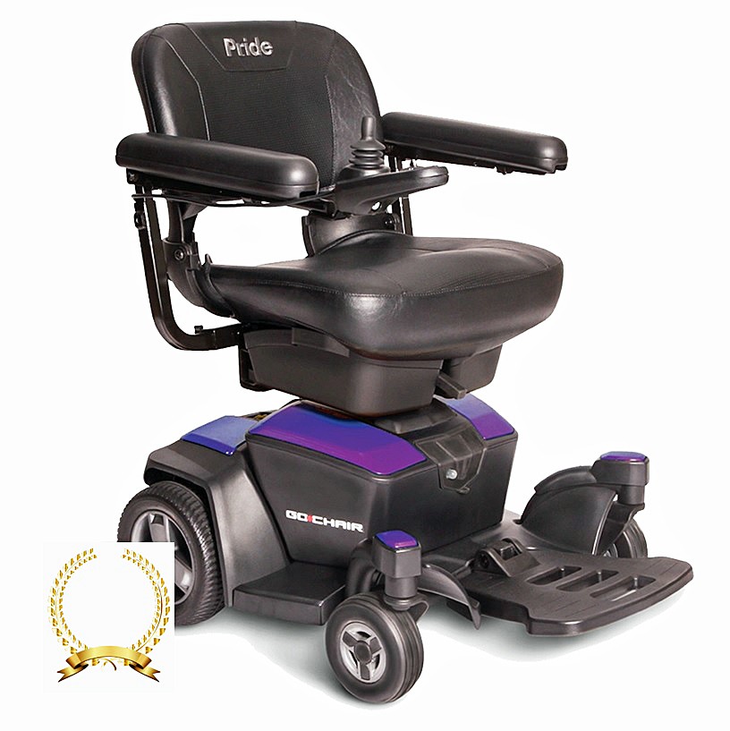 Go-Chair Power Chair Wheelchair - Purple Color - By Pride Mobility