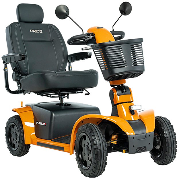 Pursuit 2 - 4-Wheel Scooter - Orange - 18" Standard Seat - 100AH Lithium Battery (40 mi range) 