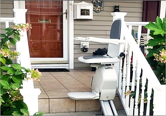 Straight Rail Outdoor Stair Lift