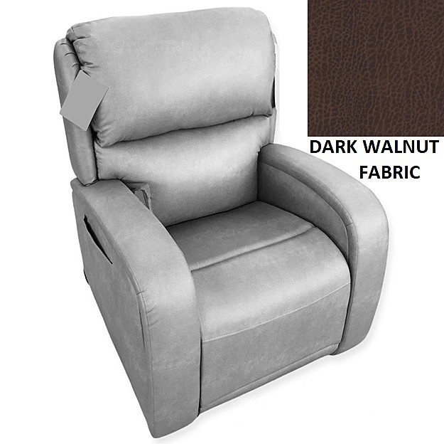 EZ Sleeper PR735 With Maxicomfort Lift Chair - Brisa® Dark Walnut Fabric - By Golden Technologies