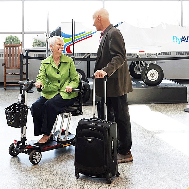 Buzzaround CarryOn Folding 4-Wheel Scooter - Traveling Air, Sea or Train