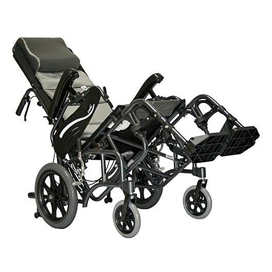 Lightweight Tilt-in-Space VIP-515 Model VIP515 Tilt Folding Manual Wheelchair By Karman Healthcare