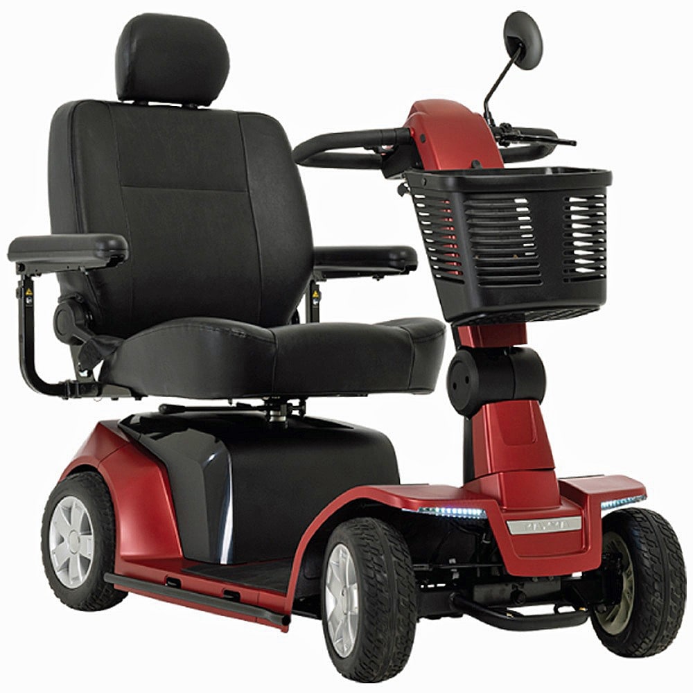 Maxima 4-Wheel Scooter - Garnet Red Color - By Pride Mobility