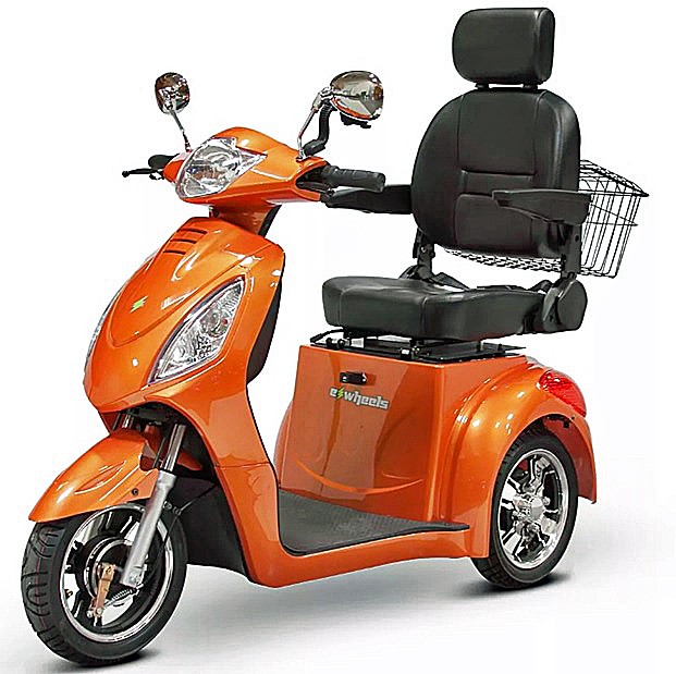 EWheels EW-36 Elite 3-Wheel Scooter with Electric Brake Assist Color: Orange