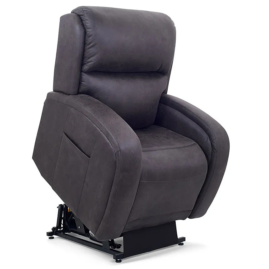 EZ Sleeper PR-761 Lift Chair with Twilight Tilt Technology - Microsuede Smoke Fabric - By Golden Technologies