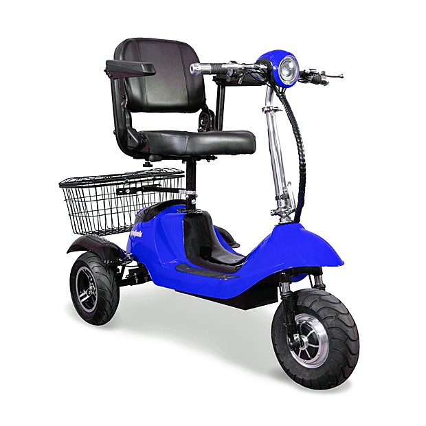 EWheels EW-20 Sporty 3-Wheel Recreational Scooter - Blue