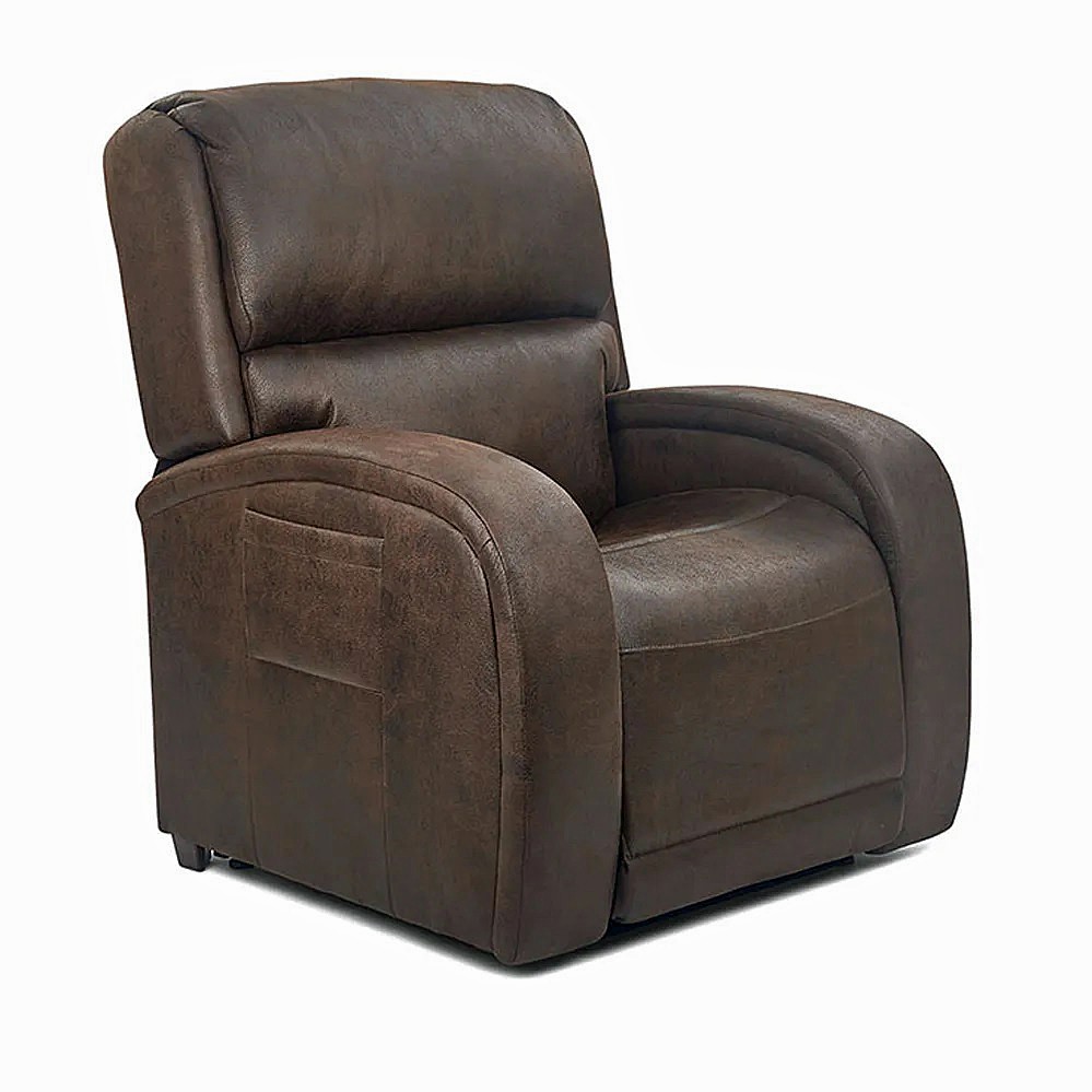 EZ Sleeper PR-761 MaxiComfort with Twilight Positioning - Microsuede Fabric Look of Suede Leather - Bourbon