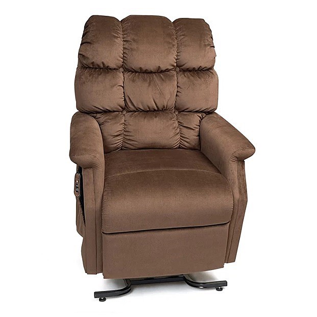 Cambridge PR-401 3-Position Lift Chair Recliner By Golden Technologies Porto Hazelnut Fabric 
Medium/Large