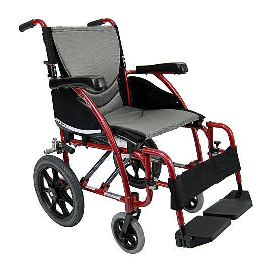 Lightweight S-Ergo 115 Transport Model S-ERGO115TP Transport Manual Wheelchair By Karman Healthcare