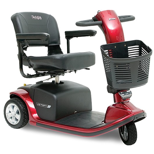 Victory 9 3-Wheel Mid-size Scooter Model No. S609 / SC609 By Pride Mobility