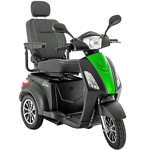 Baja™ Raptor® 2 3-Wheel Recreational Scooter Color: Matte Black With Green Insert