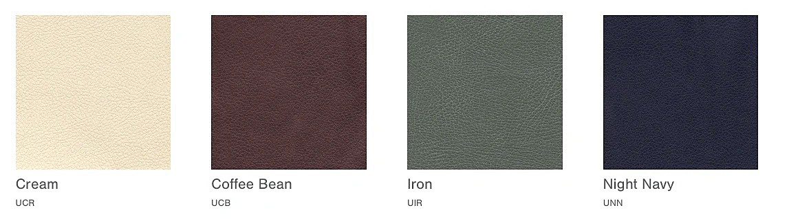 Cream UCR - Coffee Bean UCB - Iron  UIR - Night Navy UNN - Luxurious Brisa® Fabric