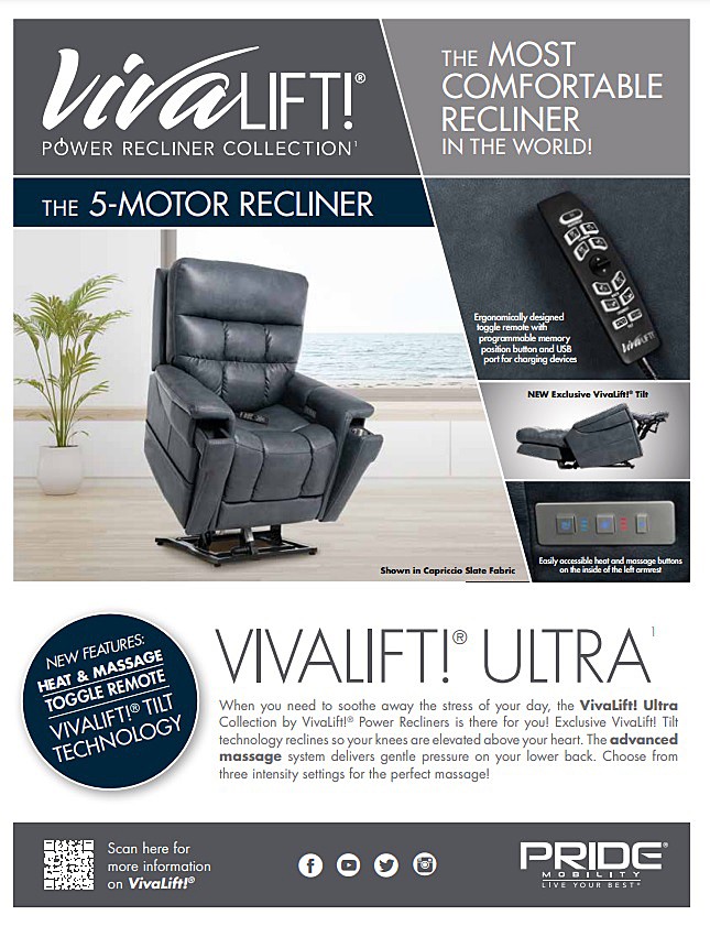 VivaLift! Ultra PLR-4955 Power Recliner Brochure