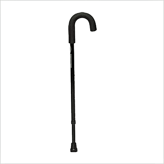 J-Hook Push Button Walking Cane 