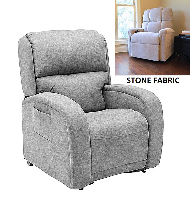 EZ Sleeper PR761 Lift Chair with Twilight Tilt Technology - Luxe Stone Fabric - By Golden Technologies