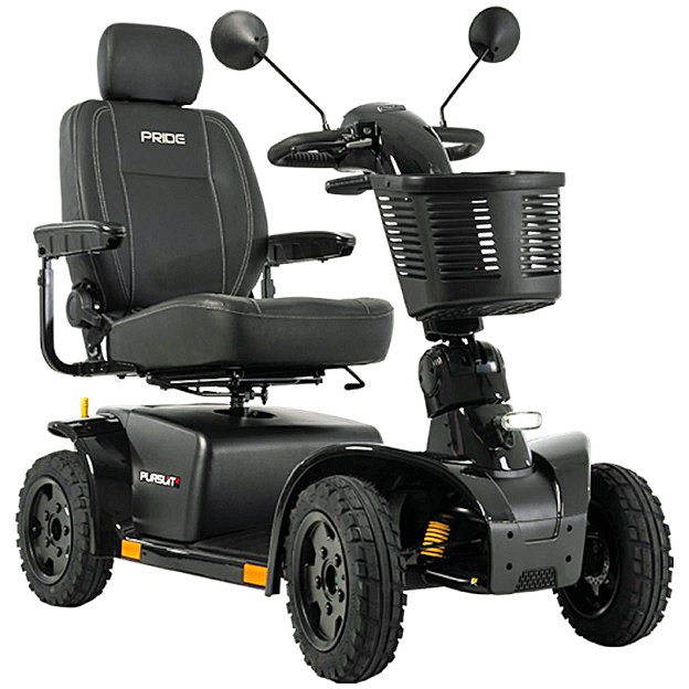 Pursuit 2 - 4-Wheel Scooter - Black - 18" Standard Seat - 100AH Lithium Battery (40 mi range) 